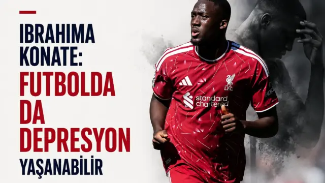 Liverpool savunmacısı Ibrahima Konate'nin maç öncesi görüntüsü
