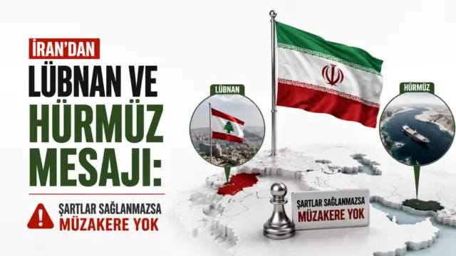 İran ile Hürmüz Boğazı ve Lübnan gündemine ilişkin açıklamayı simgeleyen bölgesel görünüm