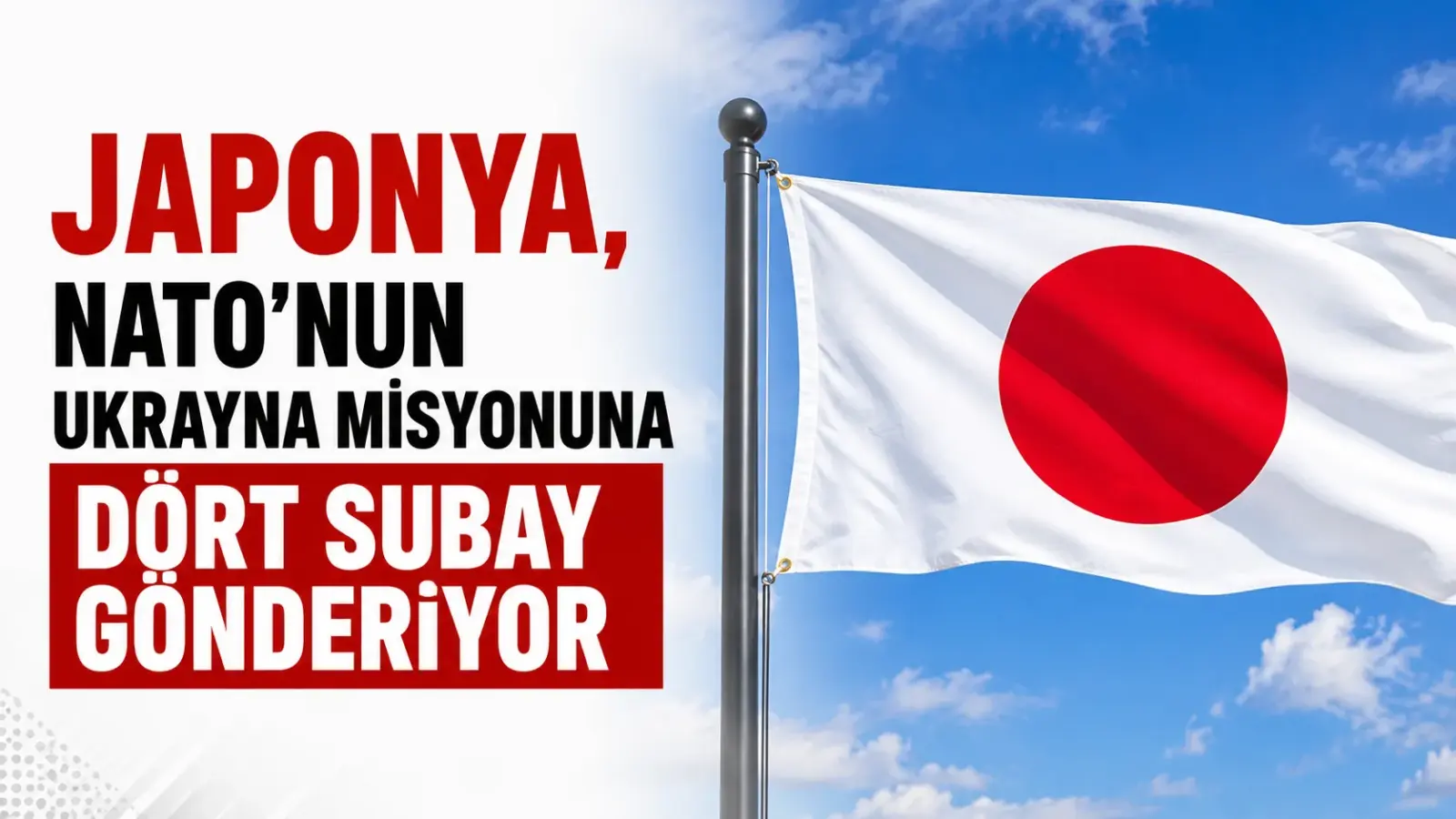 Japonya Savunma Bakanlığı binası ve NATO Ukrayna misyonu bağlantısını anlatan görsel