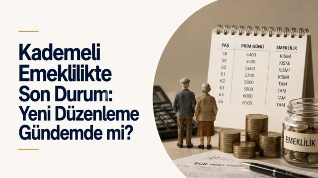 Kademeli emeklilik düzenlemesine ilişkin son durumu gösteren emeklilik temalı görsel