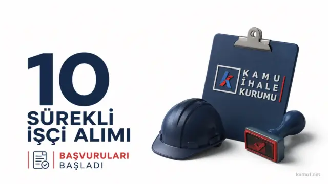 Kamu İhale Kurumu 10 İşçi Alımı Başvuruları Başladı.Kamu İhale Kurumu, İŞKUR üzerinden 10 sürekli işçi alımı yapacağını duyurdu. Temizlik personeli ve güvenlik görevlisi kadroları için başvurular alınmaya başladı.
