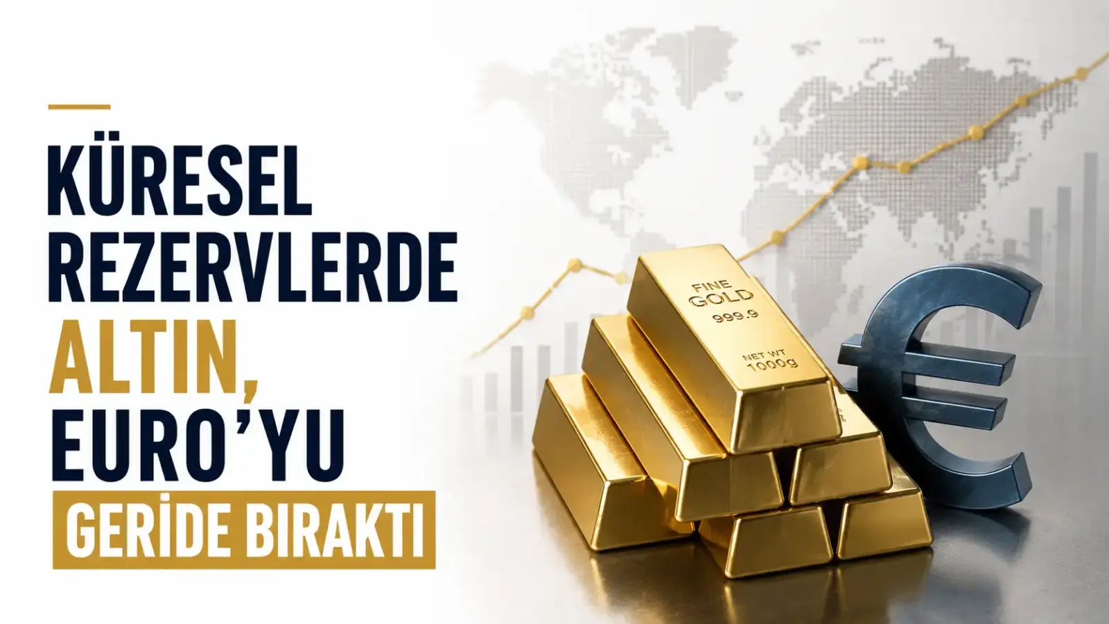 ECB raporunda altının resmi rezervlerde Euro’yu geride bırakması yer alıyor