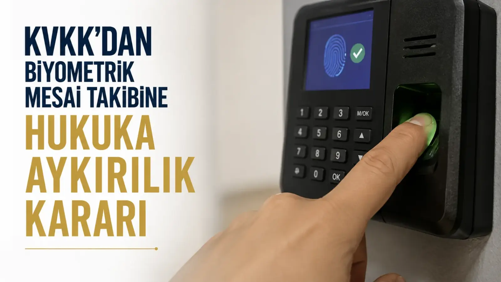 KVKK kararı sonrası biyometrik verilerle mesai takibine ilişkin belge ve işyeri giriş sistemi