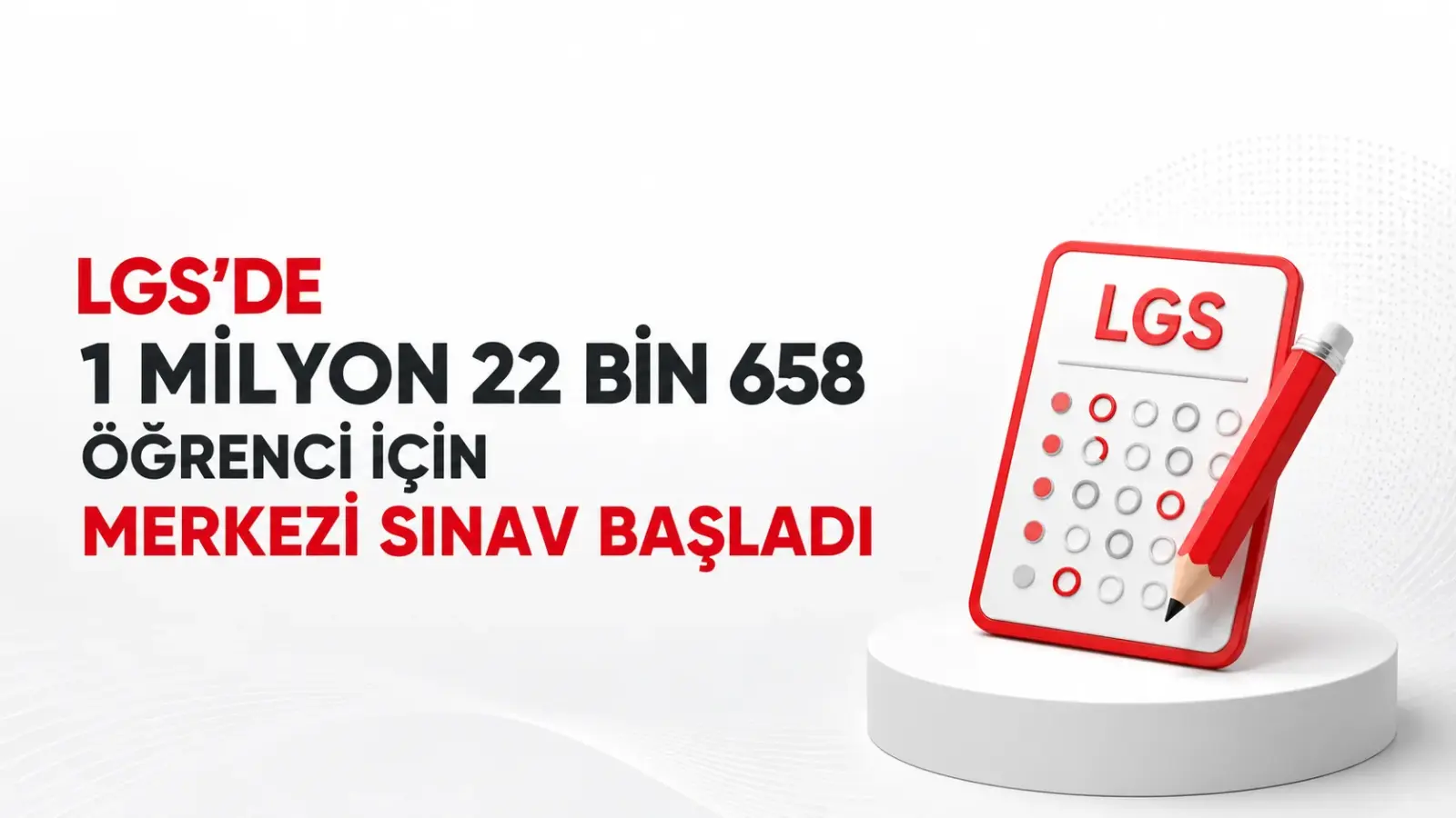 LGS’de 1 Milyon 22 Bin 658 Öğrenci için Merkezi Sınav Başladı