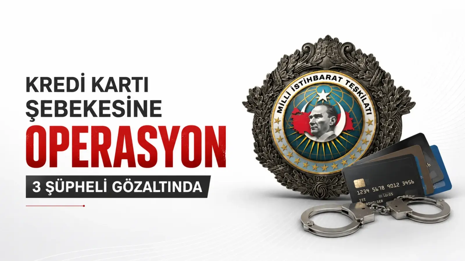 MİT koordinasyonunda kredi kartı şebekesine yönelik operasyonda 3 şüpheli gözaltına alındı