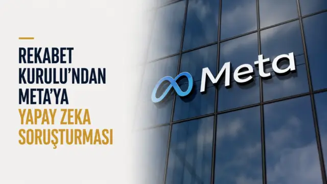 Rekabet Kurulu ve Meta logosu, WhatsApp yapay zeka soruşturmasını simgeliyor