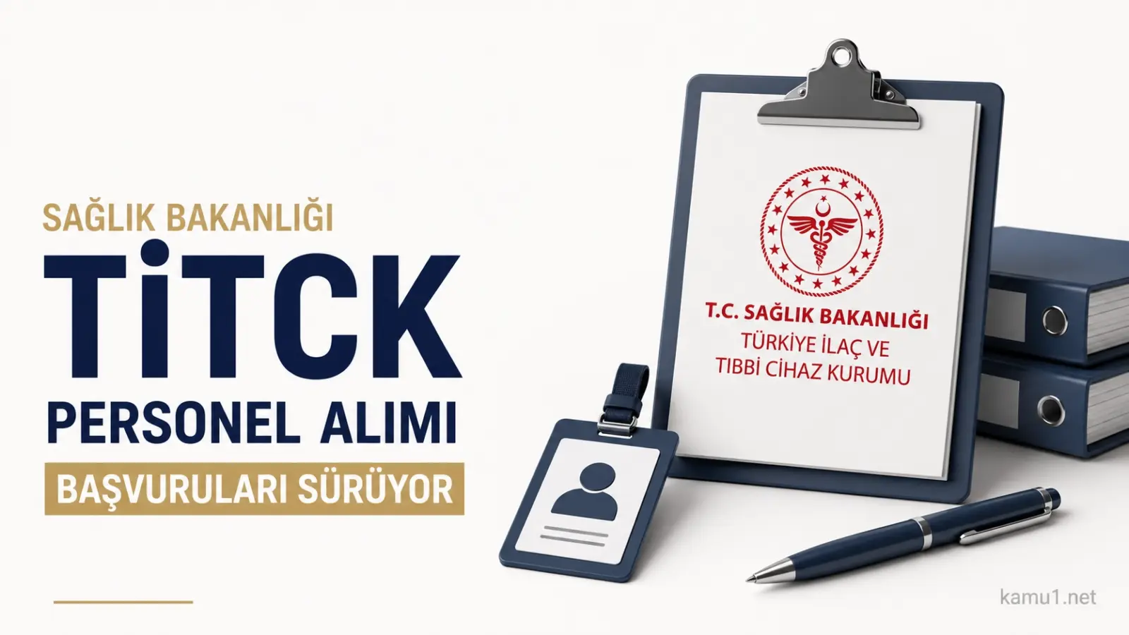 Sağlık Bakanlığı TİTCK 16 Personel Alımı Başvuruları Sürüyor.Sağlık Bakanlığına bağlı Türkiye İlaç ve Tıbbi Cihaz Kurumu (TİTCK), arafından yapılacak 16 sözleşmeli personel alımında başvurular devam ediyor. Alımlar 2024 KPSS puan sıralamasına göre yapılacak ve herhangi bir yazılı ya da sözlü sınav uygulanmayacak. İşte kadrolar, şartlar ve son başvuru tarihi..