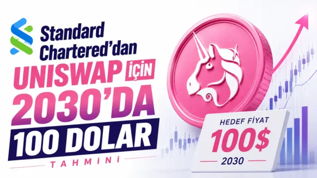 Uniswap UNI tokenı için Standard Chartered'ın 2030 fiyat tahmini