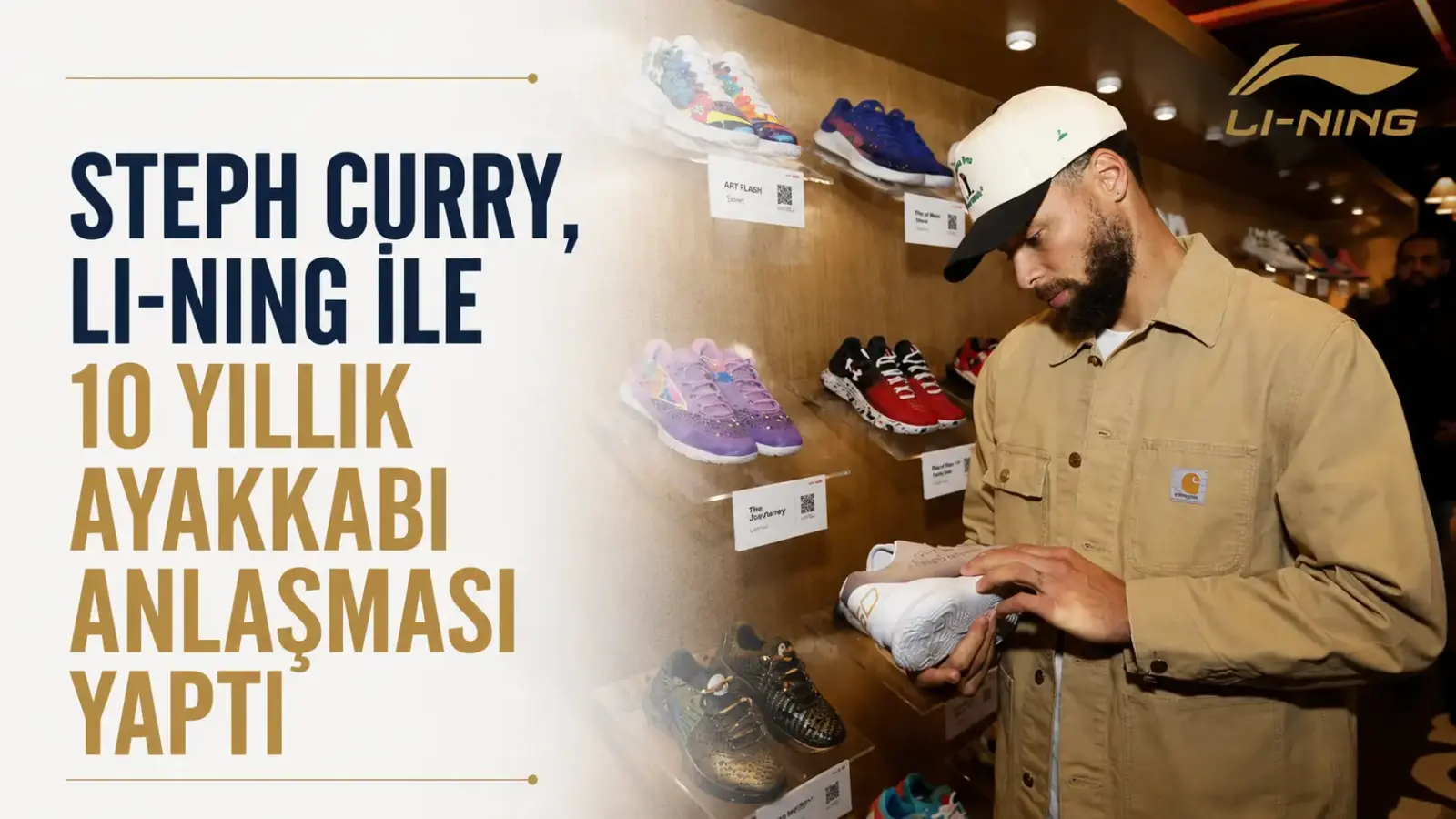 Stephen Curry’nin Li-Ning ile yaptığı 10 yıllık ayakkabı anlaşması