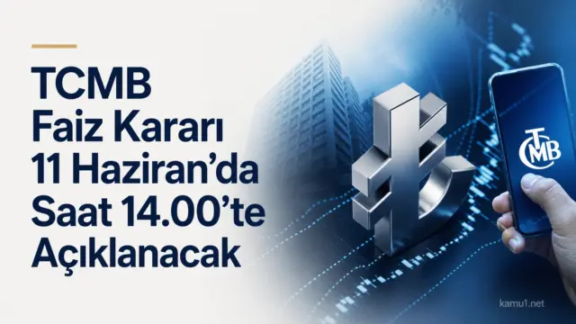 TCMB haziran ayı faiz kararının açıklanacağı tarihe ilişkin görsel