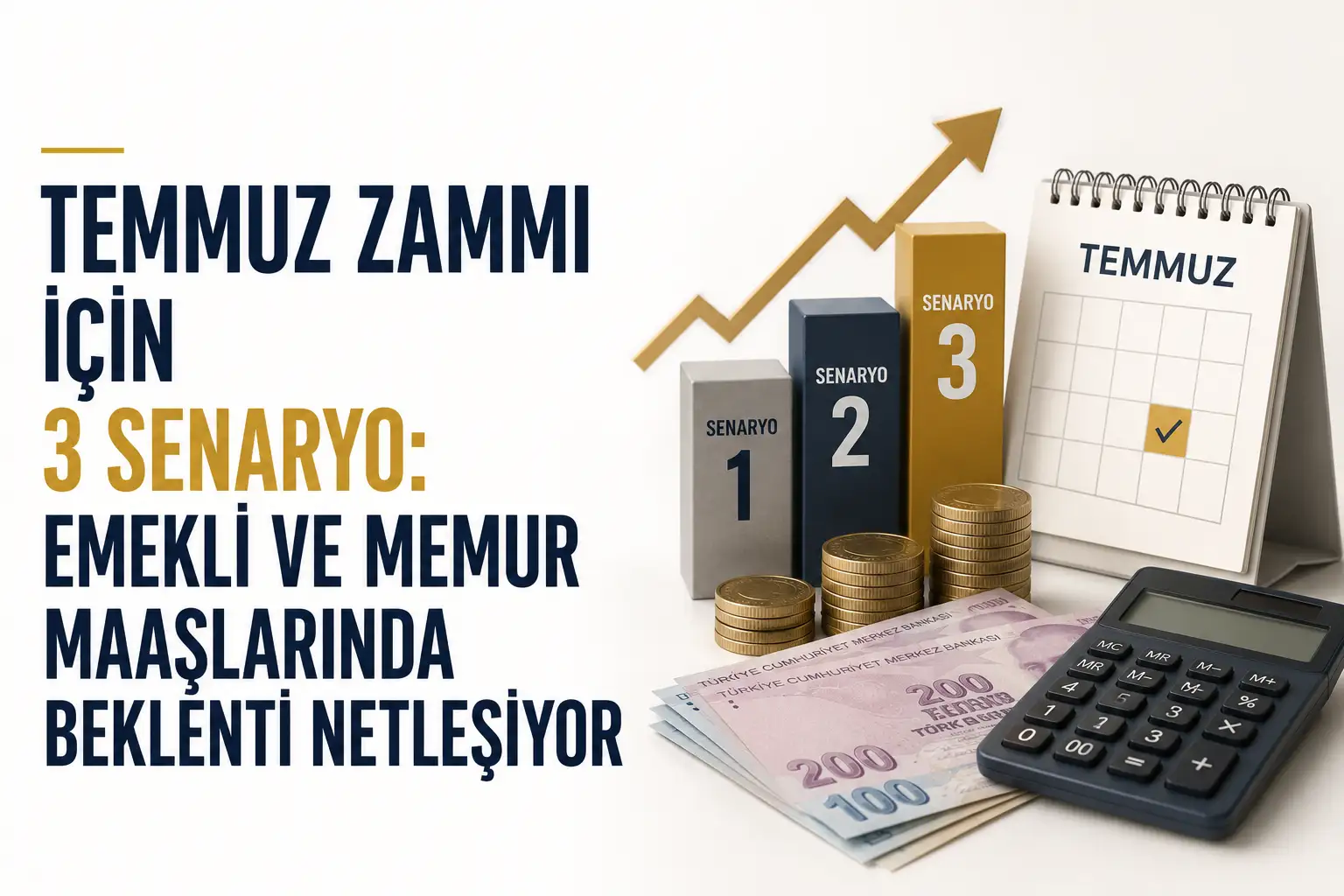 TÜİK enflasyon verisi öncesi emekli ve memur maaşlarında Temmuz zammı beklentisi