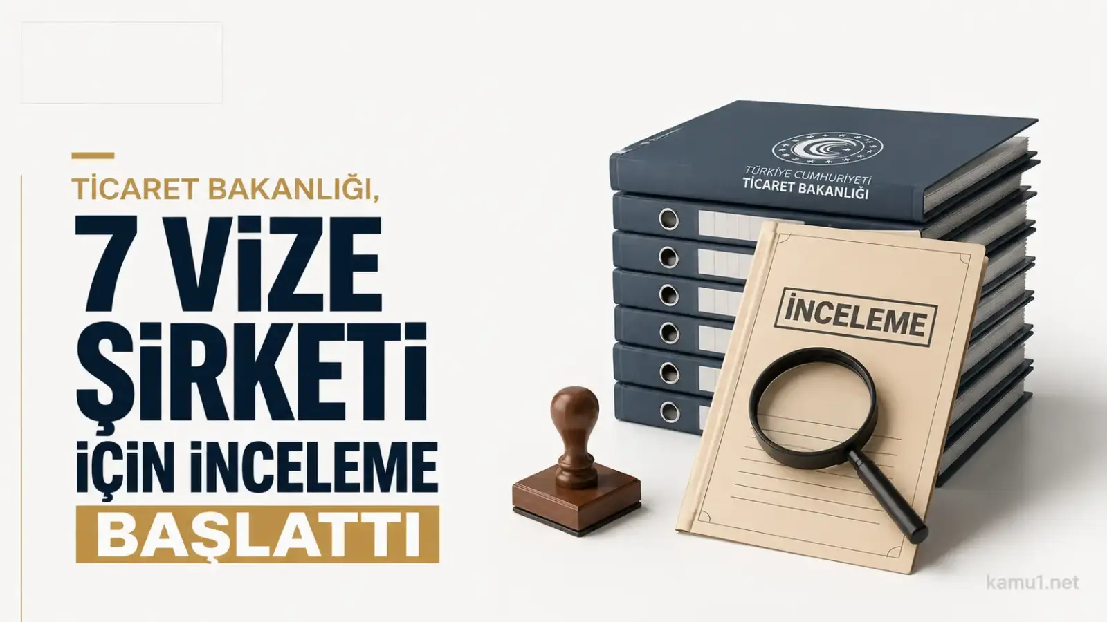 Ticaret Bakanlığı binası önünde vize şirketleri incelemesine ilişkin haber görseli