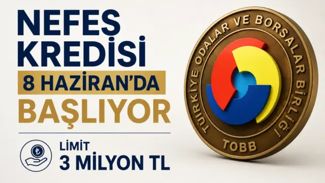 TOBB Nefes Kredisi başvuruları için banka şubesi ve 3 milyon TL üst limit bilgisi