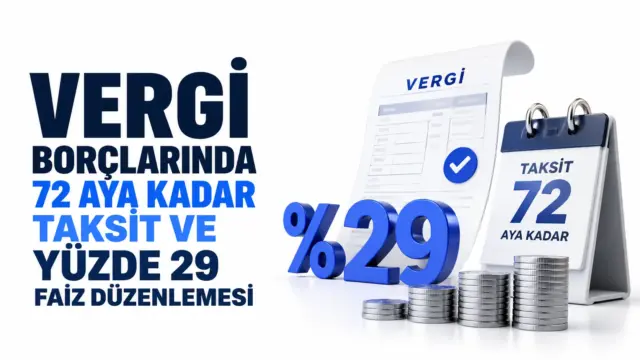 Vergi dairesi borçları için 72 aya kadar taksit ve yüzde 29 faiz düzenlemesi